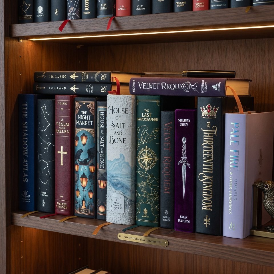 Books arranged on shelves